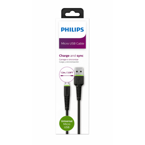 Cable De Carga Micro Usb Philips DLC1530U 1.2 Mts.